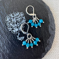 Cluster Earrings - Apatite