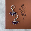 Cluster Earrings - Amethyst