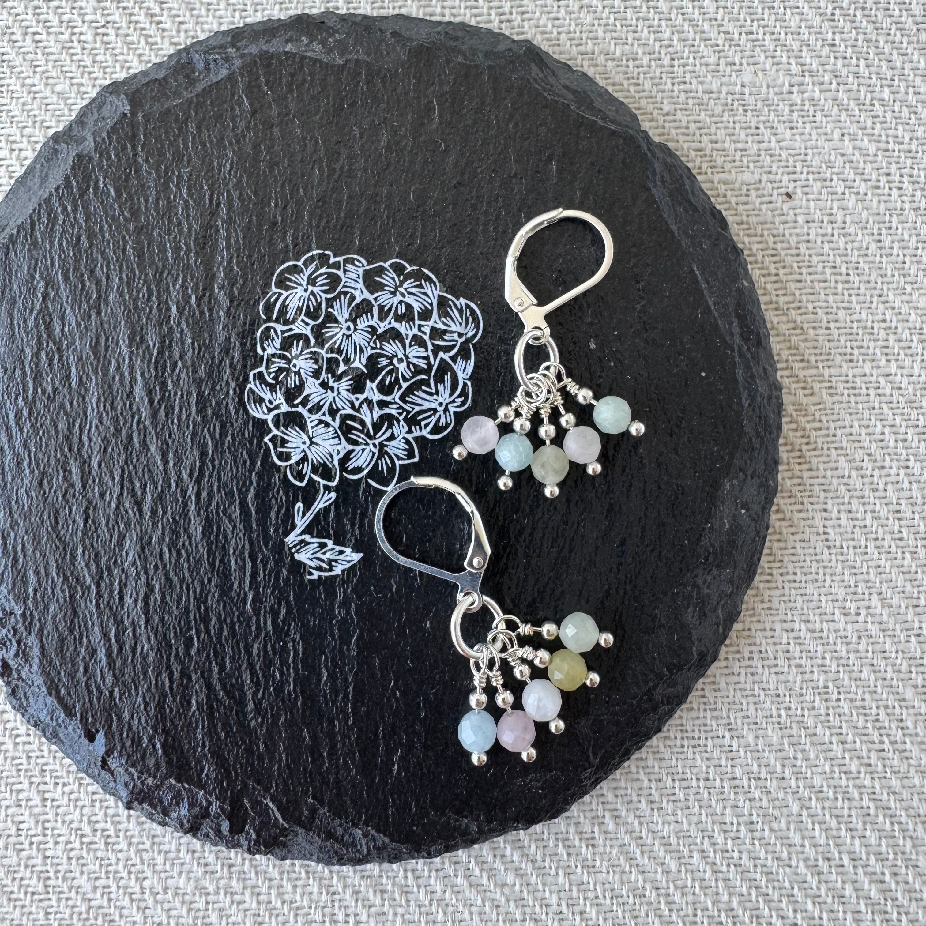 Cluster Earrings - Mixed Beryl