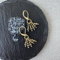 Cluster Earrings - Pyrite