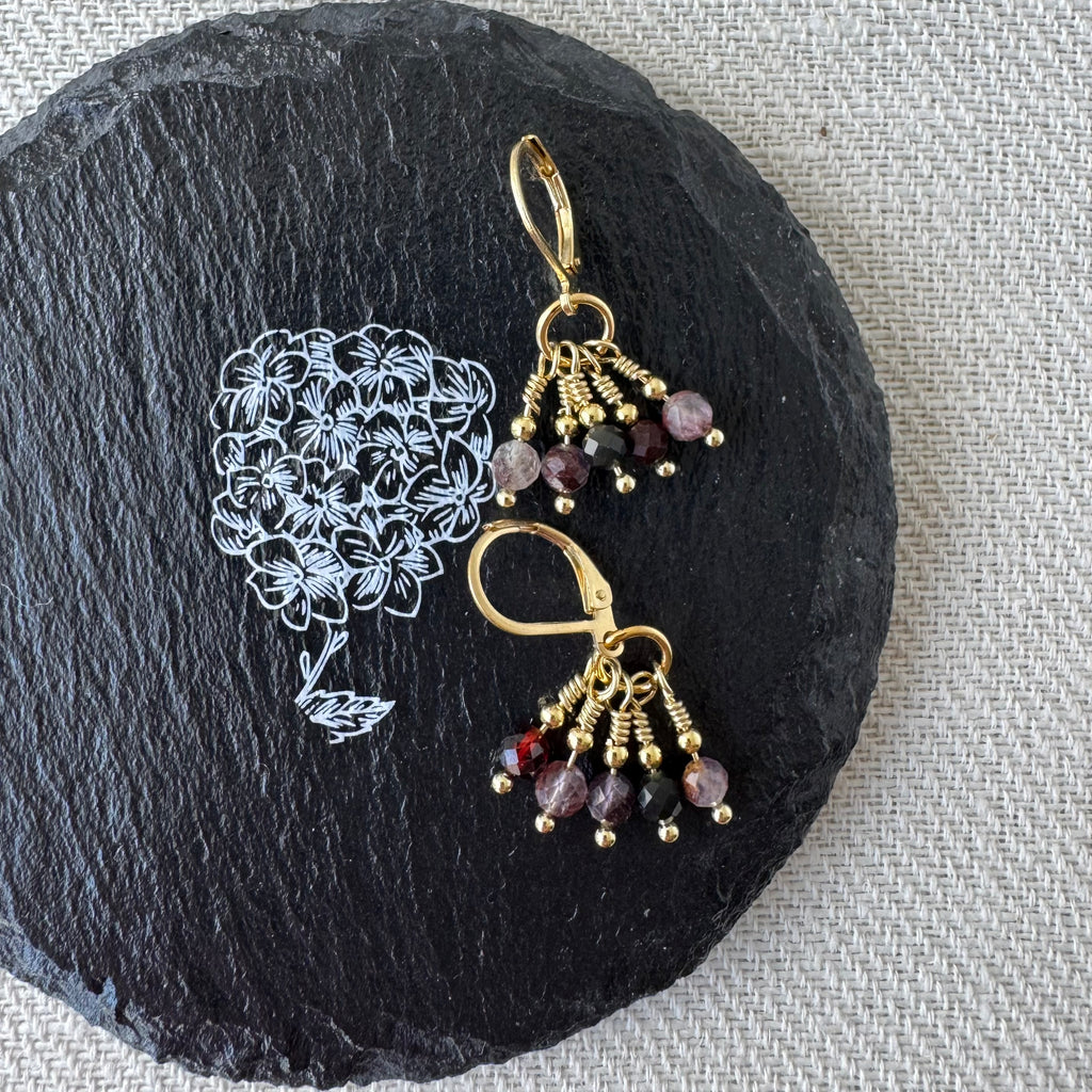 Cluster Earrings - Super Seven