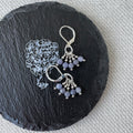 Cluster Earrings - Tanzanite