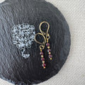 Trio Drop Earrings - Garnet