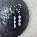 Trio Drop Earrings - Kunzite