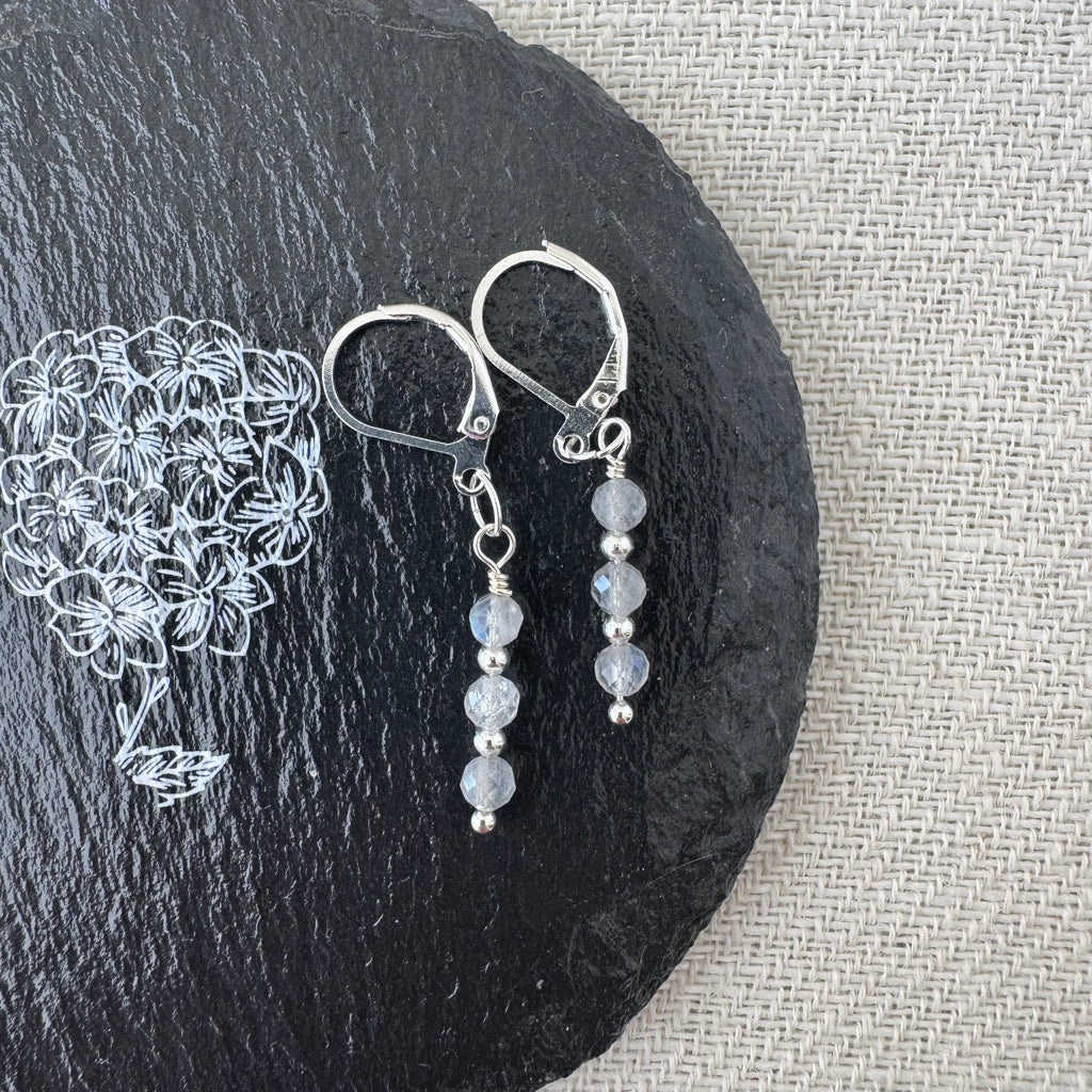 Trio Drop Earrings - Labradorite