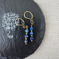 Trio Drop Earrings - Lapis Lazuli
