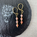 Trio Drop Earrings - Sunstone