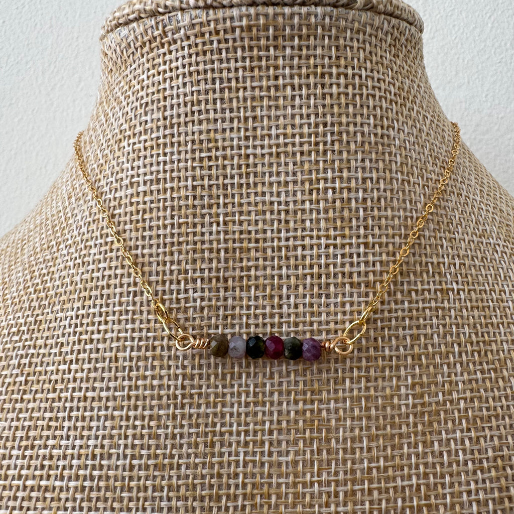 Dainty Necklace - Tourmaline