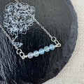 Dainty Necklace - Aquamarine