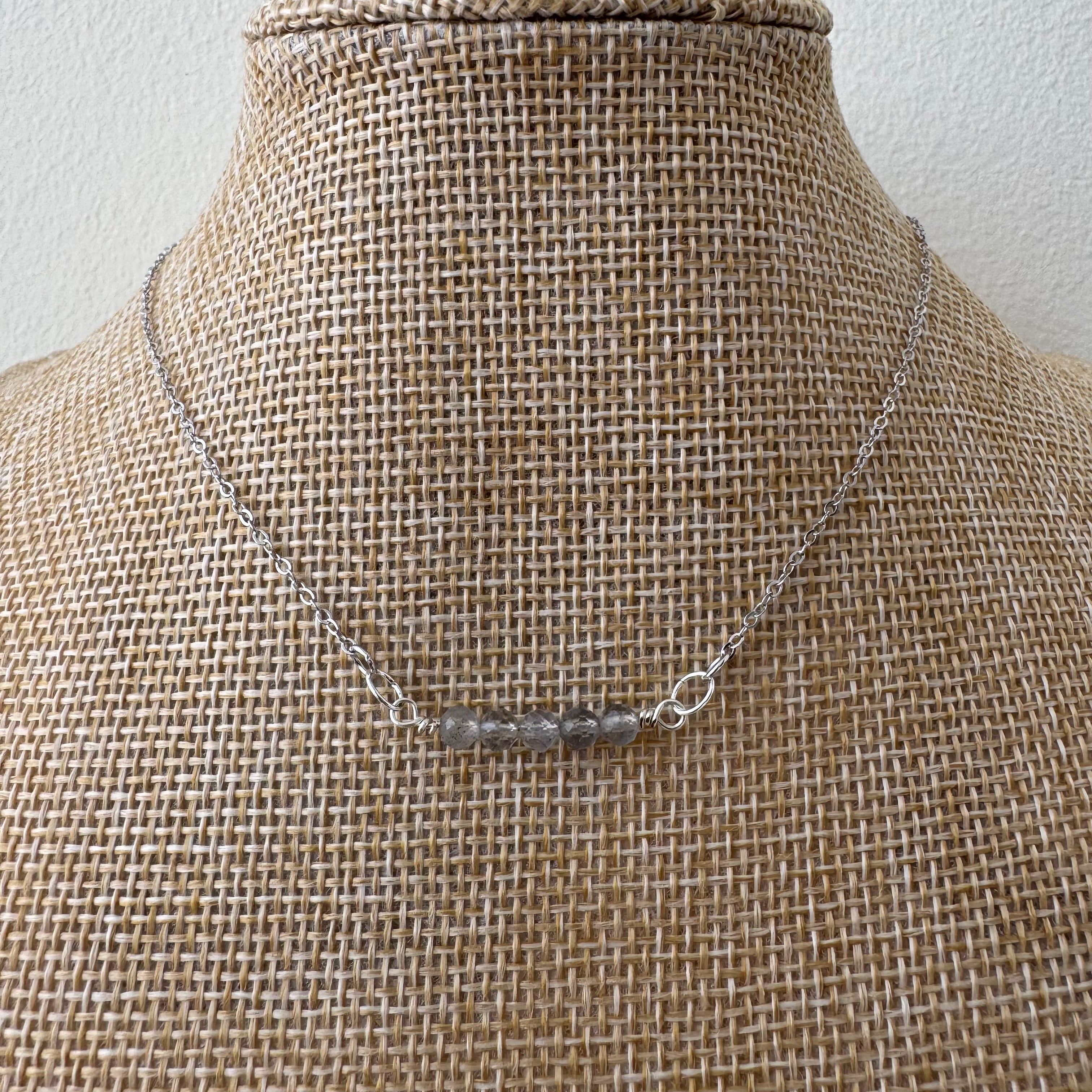 Dainty Necklace - Labradorite