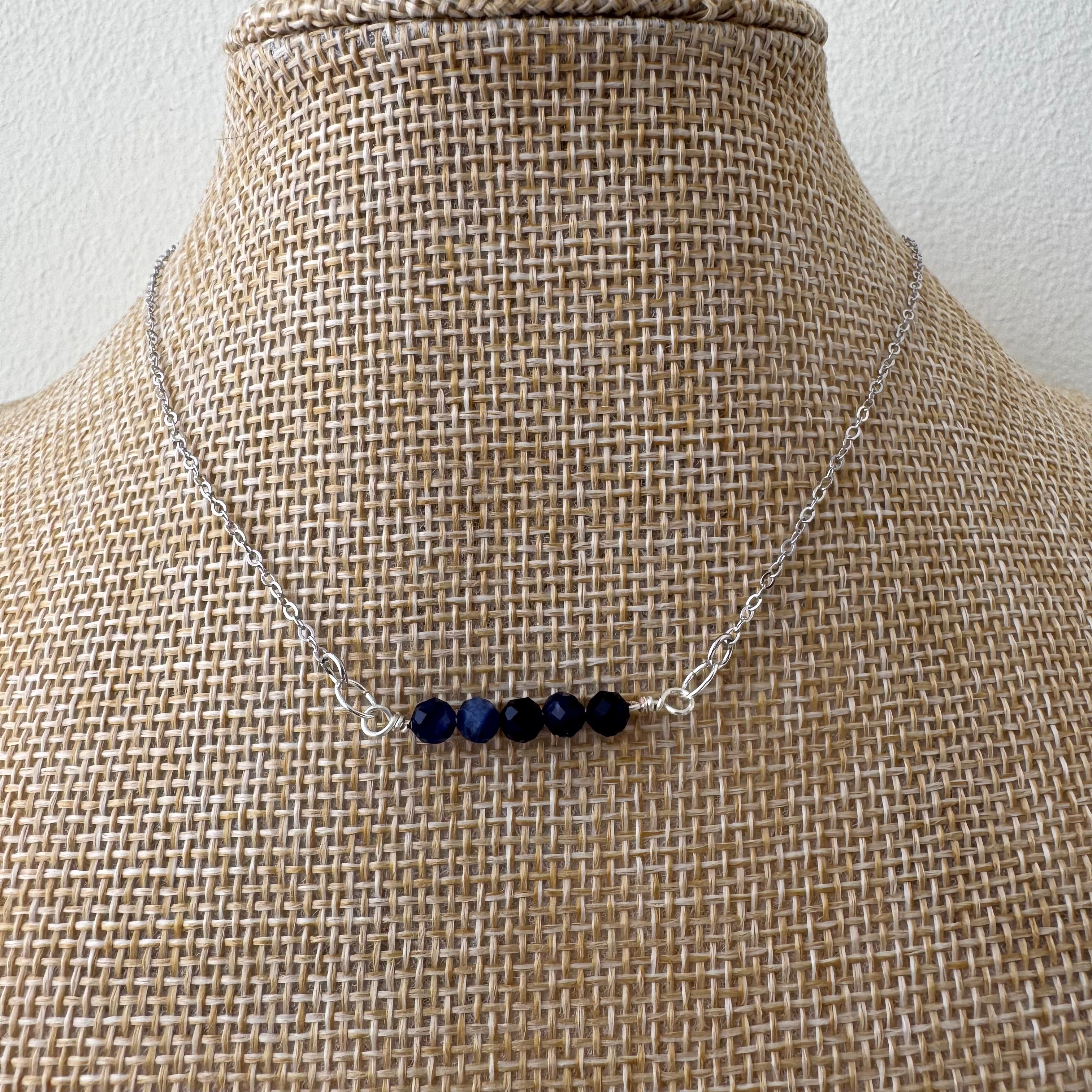 Dainty Necklace - Sodalite