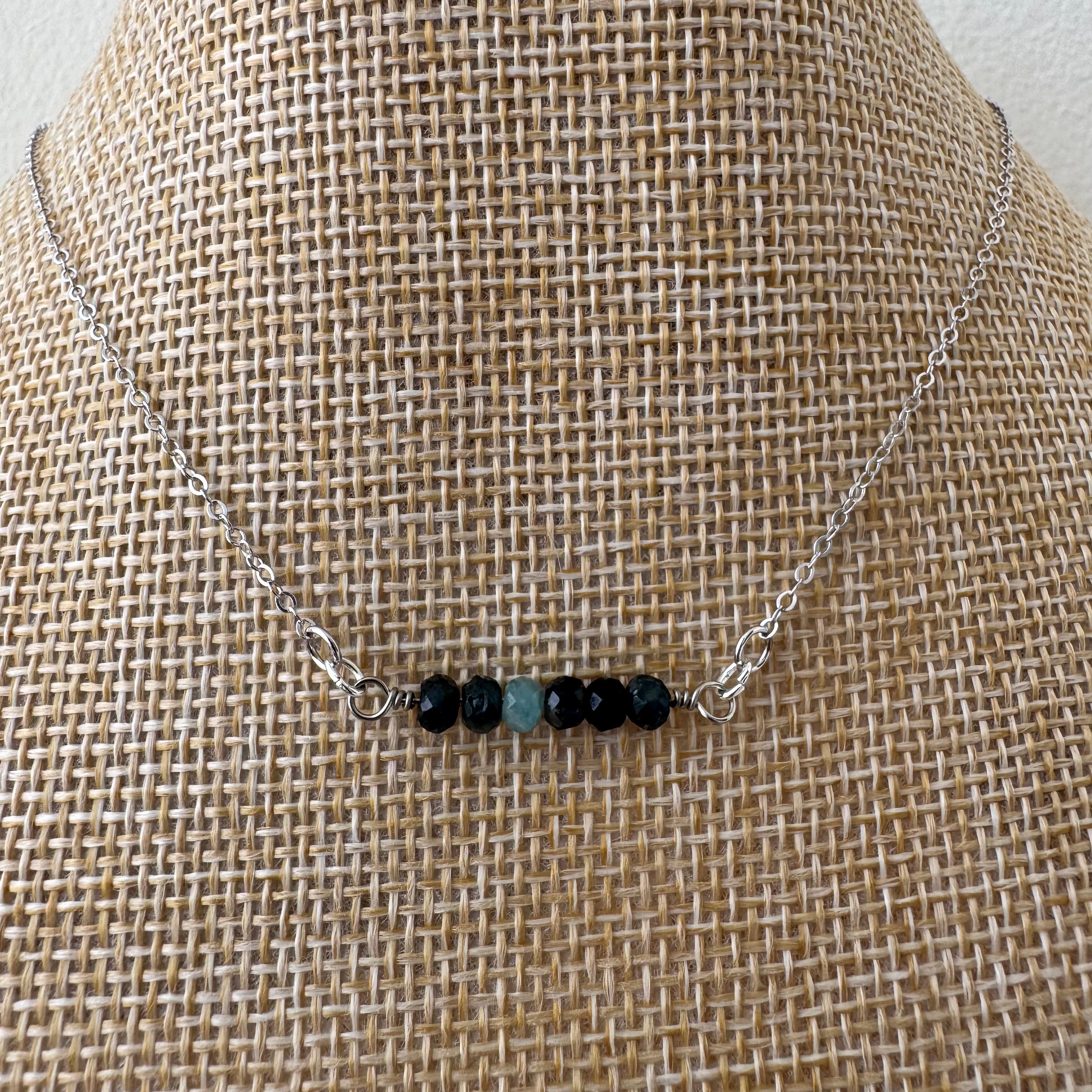 Dainty Necklace - Blue Tourmaline