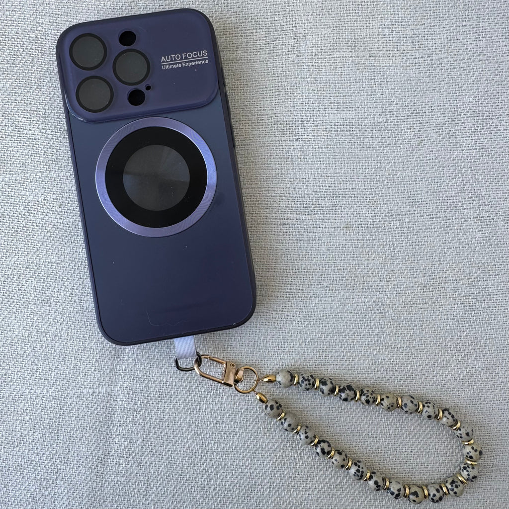Phone strap - Dalmatian Jasper