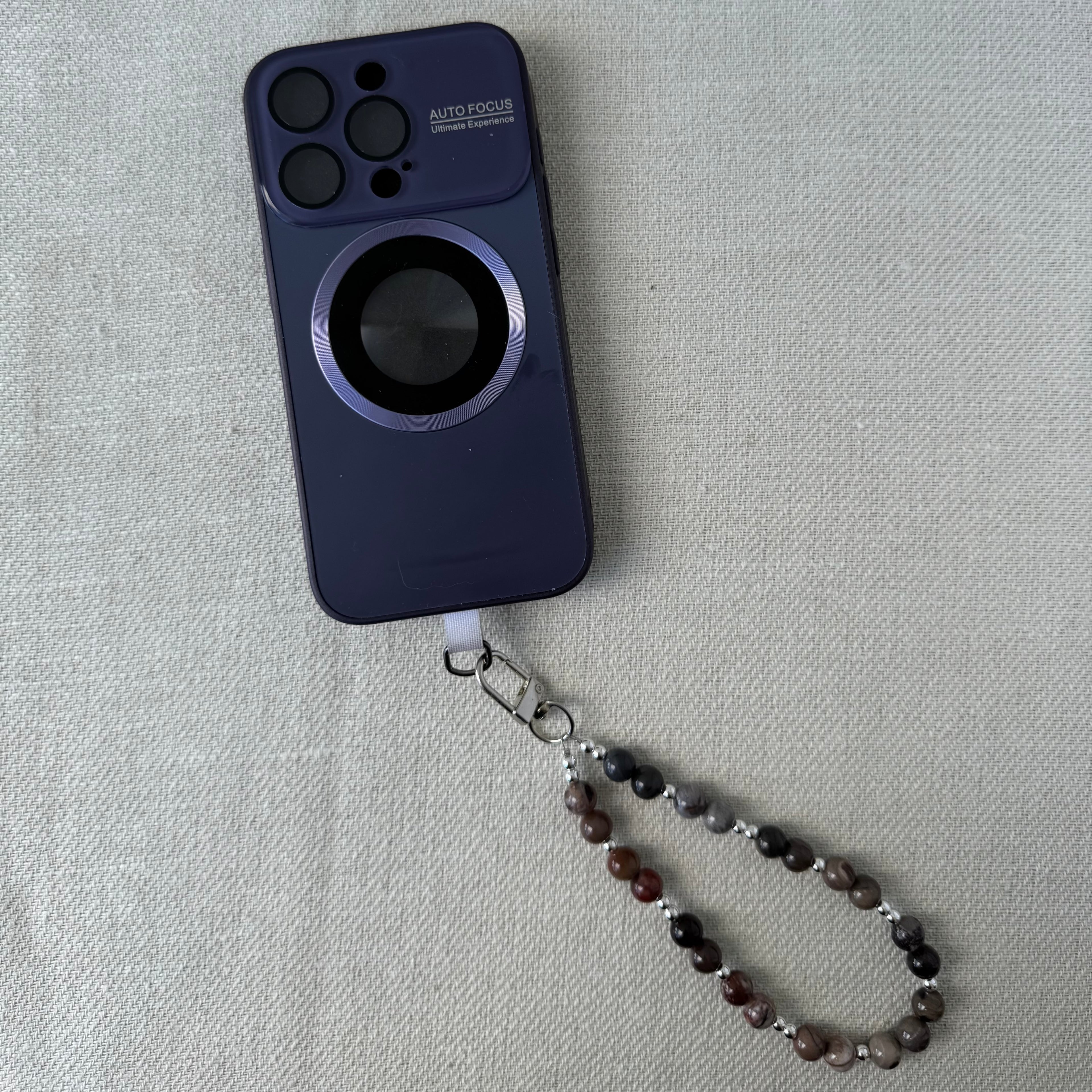 Phone strap - Petrified Wood